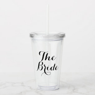 Bruid of bruidsmeisje aangepaste kalligrafie acryl drinkbeker