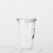 Bruid of bruidsmeisje aangepaste kalligrafie acryl drinkbeker (Rechts)