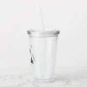 Bruid of bruidsmeisje aangepaste kalligrafie acryl drinkbeker (Links)