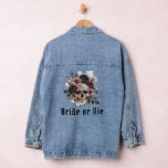 Bruid of Die Bloemen Schedel Chic Gothic Bachelore Denim Jacket<br><div class="desc">Maak een gedurfde uitspraak met onze "Bride or Die" Floral Skull Chic Gothic Bachelorette Denim Jacket! Deze stijlvolle jas is voorzien van een prachtig gedetailleerd ontwerp van de bloemschedel, perfect voor de bruid die houdt van een vleugje gotische elegantie. Ideaal voor vrijgezellenfeesten of als een unieke souvenir, dit denim jasje...</div>