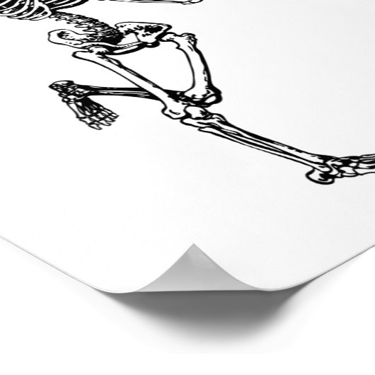 Bruid of Die Dansen Skelet Gotische Bachelorette Poster (Hoek)