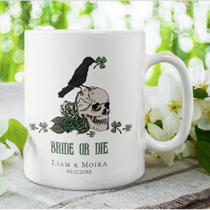Bruid of Die St Patrick's Day Trouwen Bloemen Sche Koffiemok