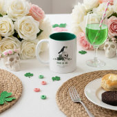 Bruid of Die St Patrick's Day Trouwen Bloemen Sche Tweekleurige Koffiemok