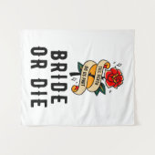 Bruid of Sterf Achtergrond Tot de Dood Ons Scheidt Wandkleed (Voorkant (horizontaal))