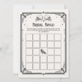 Bruid of Sterf Goth Bruiloft Bingo Spelkaart Kaart (Voorkant)