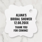 Bruid of sterf tot de dood ons scheidt Bruids douc Bedankjes Labels (Achterkant)