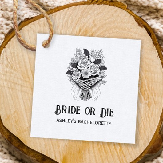 Bruid of Sterven Halloween Bachelorette-feest Bedankjes Labels