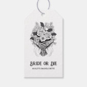 Bruid of Sterven Halloween Bachelorette-feest Cadeaulabel (Voorkant)