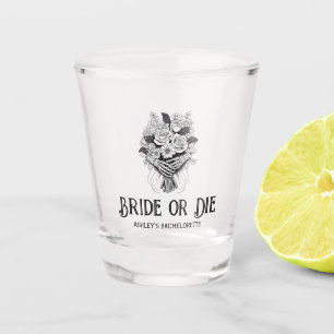 Bruid of Sterven Halloween Bachelorette Feest Shot Glas