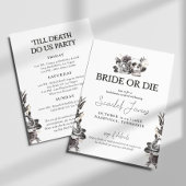 Bruid of sterven tot de dood Doe ons partij vrijge Kaart