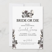 Bruid of sterven tot de dood Doe ons partij vrijge Kaart (Voorkant)