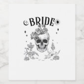 Bruid Of Sterven Tot De Dood Ons Scheiding Gotisch Wijn Etiket (Enkel label)