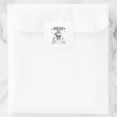 Bruid Of Sterven Totdat De Dood Ons Scheidt Gothis Vierkante Sticker (Tas)