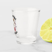 Bruid of sterven zwarte schedel vrijgezellen shot glas (Rechts)