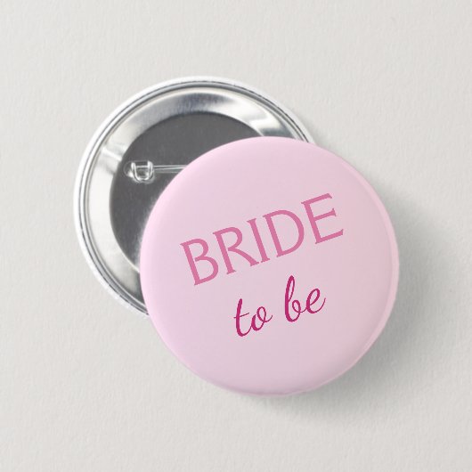bruid om Button pastel roze (Voorkant /achterkant)
