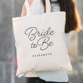 Bruid Om Eenvoudige Bruiloft Kalligrafie Tote Bag