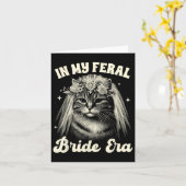 Bruid om kat te zijn moeder kat bruids bruiloft in kaart (Gele Bloem)