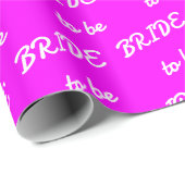 Bruid om magenta wit te zijn cadeaupapier (Rol Hoek)