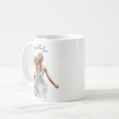 Bruid om mooi bruid Waterverf kunst Koffiemok (Voorkant links)