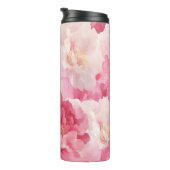 Bruid om roze pioenroos te zijn Bloemen Thermosbeker (Geroteerd rechts)