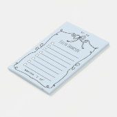 Bruid om te doen lijst bruiloft post-it® notes (Schuin)