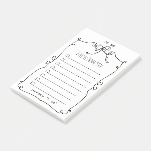 Bruid om te doen lijst bruiloft post-it® notes (Schuin)