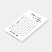 Bruid om te doen lijst bruiloft post-it® notes (Schuin)