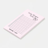 Bruid om te doen lijst bruiloft post-it® notes (Schuin)