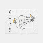 Bruid om te trouwen Gekke bruidgans Loskomen Fleece Deken (Voorkant (Horizontaal))