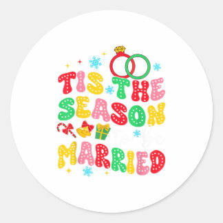 Bruid Om Te Trouwen Meisjesfeest Het Is Het Seizoe Ronde Sticker