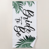 bruid om te worden , bachelorette , gepersonalisee strandlaken (Voorkant)