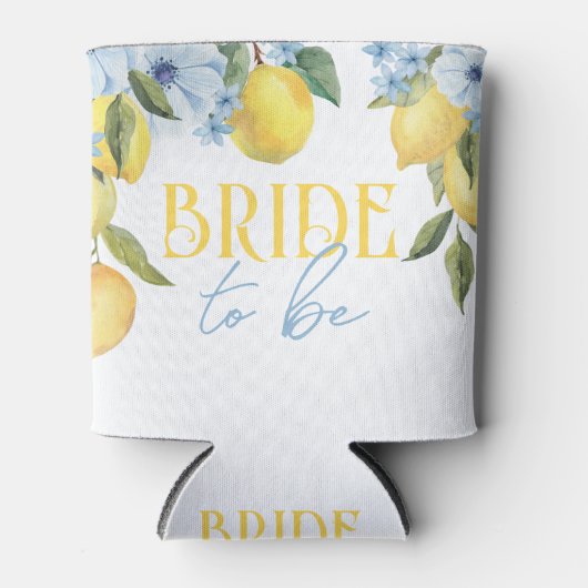 Bruid om Te Zijn Hoofdgerecht Citroen & Bloem Blikjeskoeler (Voorkant)