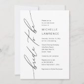 Bruid om te zijn, Vrijgezellenfeest Dinner Party Kaart (Voorkant)