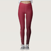 Bruid Ombre Burgundy Leggings (Voorkant)