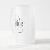 Bruid (ontwerp 2) Matglazen bierpul Matglas Bierpul (Voorkant links)