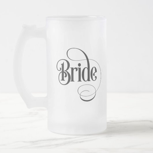 Bruid (ontwerp 2) Matglazen bierpul Matglas Bierpul (Links)