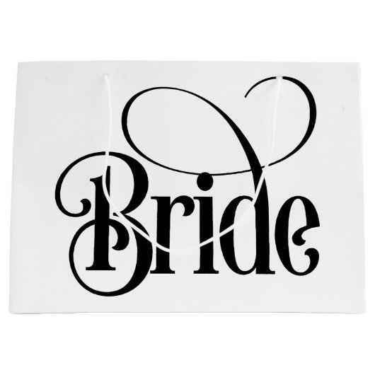 Bruid (ontwerp 3) groot cadeauzakje (Voorkant)