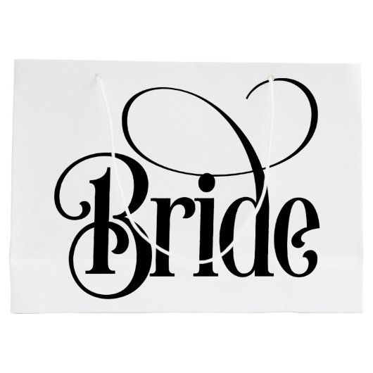 Bruid (ontwerp 3) groot cadeauzakje (Achterkant)
