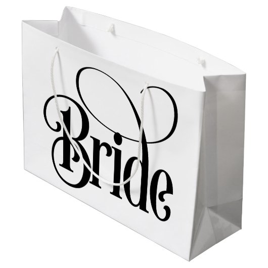 Bruid (ontwerp 3) groot cadeauzakje (Achterkant Gekanteld)