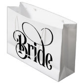 Bruid (ontwerp 3) groot cadeauzakje (Voorkant Gekanteld)