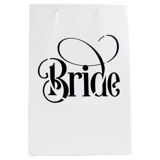 Bruid (ontwerp 3) medium cadeauzakje (Voorkant)