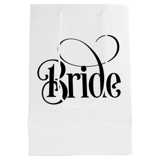 Bruid (ontwerp 3) medium cadeauzakje (Achterkant)