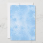 Bruid op Cloud 9 Blauwe Inkt Script Bruidsmeisjesf Kaart (Achterkant)