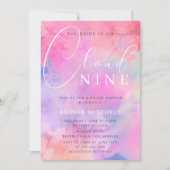 Bruid op Cloud 9 Helder Kleurrijk Vrijgezellenfees Kaart (Voorkant)