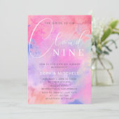 Bruid op Cloud 9 Helder Kleurrijk Vrijgezellenfees Kaart (Staand voorkant)