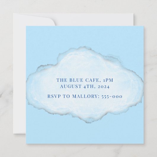 Bruid op Cloud 9 Vrijgezellenfeest Bachelorette Kaart (Achterkant)