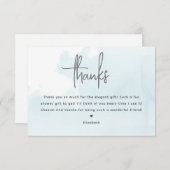 Bruid op Cloud 9 Vrijgezellenfeest bedankpas Informatiekaartje (Voorkant / Achterkant)