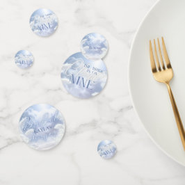 Bruid op Cloud Nine 9 | Pampa's, wolken, blauwe lu Confetti