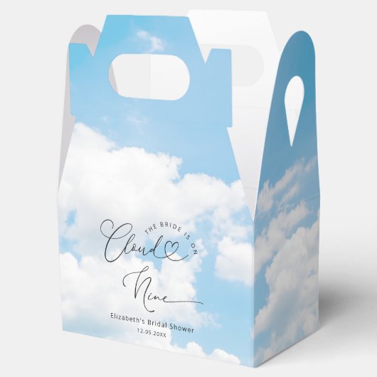 Bruid op Cloud Nine 9 Vrijgezellenfeest Bedankdoosjes (Geopend)