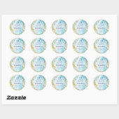 Bruid op Cloud Nine Rococo Revival Bruidsfeest Ronde Sticker (Vel)